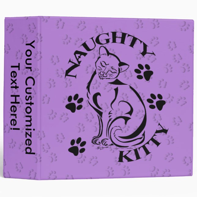 Naughty Kitty 2" Binder (Front/Spine)