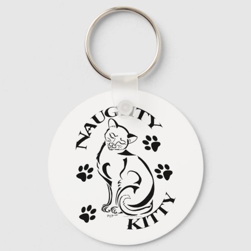 Naughty Kitty Keychain