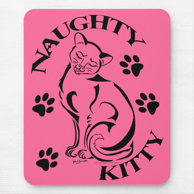 Naughty Kitty Mousepad (Front)