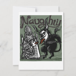 "Naughty" Krampus Card