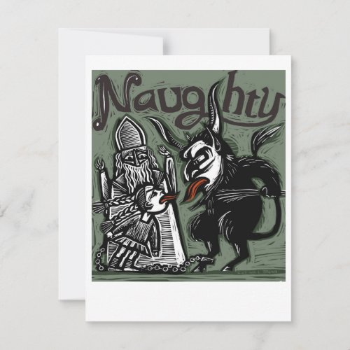 Naughty Krampus Card