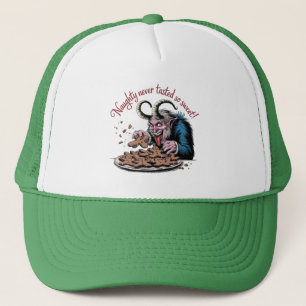Naughty Krampus Christmas Design Trucker Hat