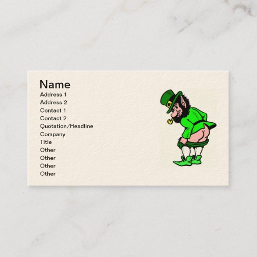 Naughty Leprechaun Business Card