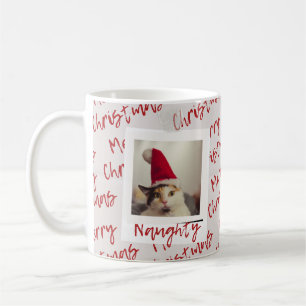Naughty list cat  coffee mug
