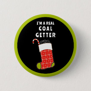 Naughty List Christmas Stocking Stuffer Button