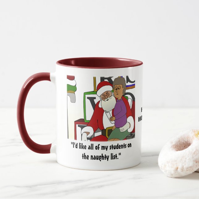 Naughty List Combo Mug (With Donut)