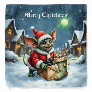 Naughty List Delivery: The Goblin Clause Chronicle Bandana