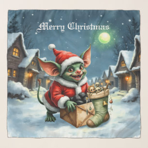 Naughty List Delivery: The Goblin Clause Chronicle Scarf