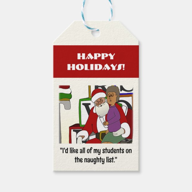 Naughty List Gift Tags (Front)