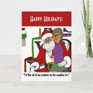 Naughty List Greeting Card
