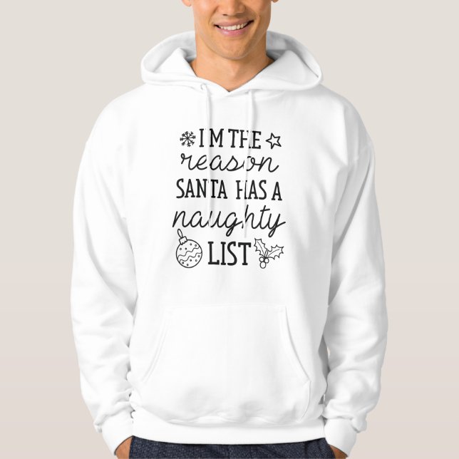 Naughty List Hoodie (Front)