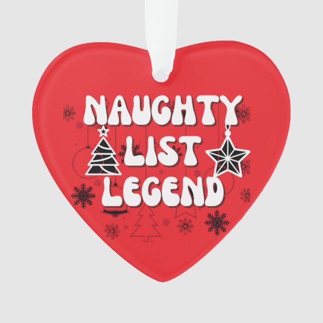 Naughty list ornament (Front)