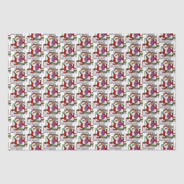 Naughty List Tissue Paper (Front)