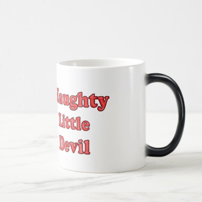 Naughty Little Devil with Text Color Morph Mug (Right)
