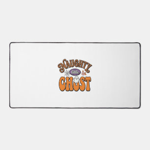 Naughty Little Ghost Vintage Halloween Shirt Desig Desk Mat