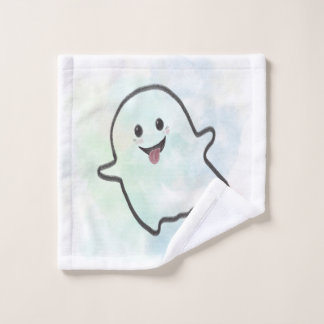 Naughty little ghost wash cloth