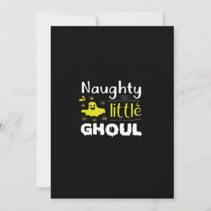 Naughty Little Ghoul Holiday Card