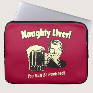 Naughty Liver: You Must Be Punished Laptop Sleeve