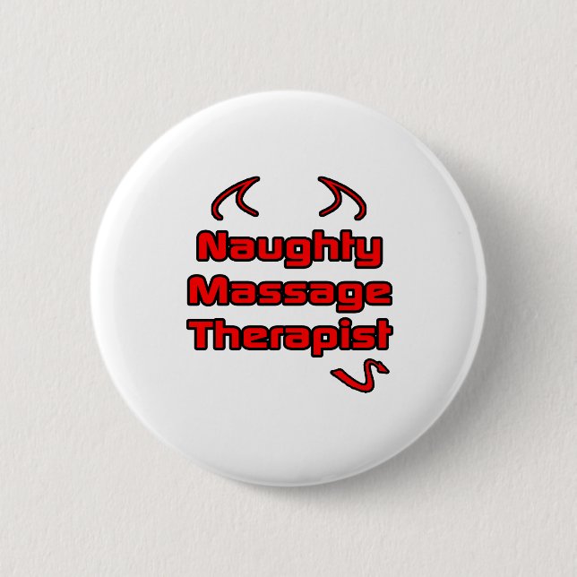 Naughty Massage Therapist Button (Front)
