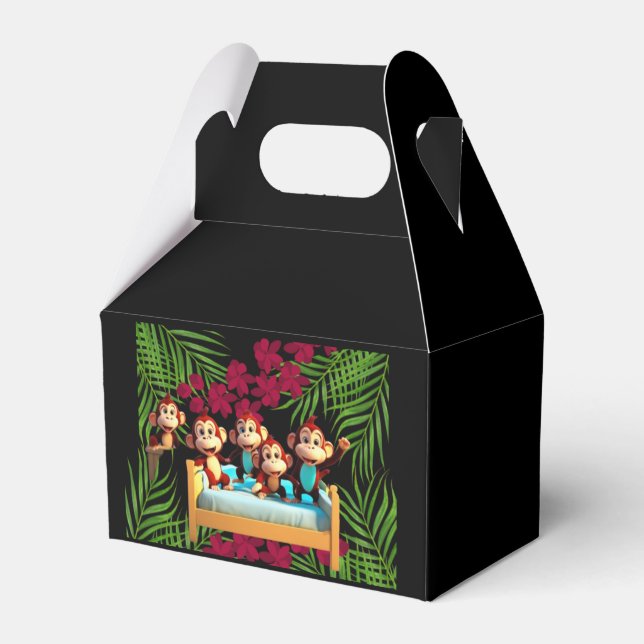 naughty monkey family favor boxes (Front Side)