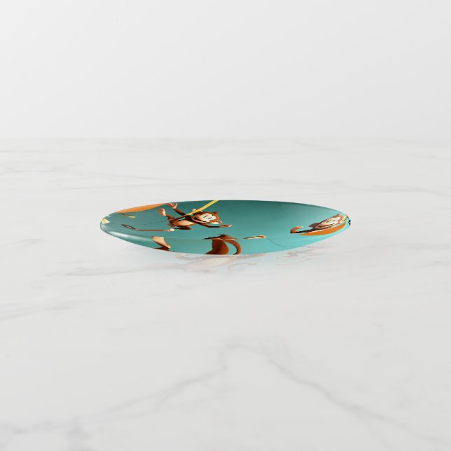 naughty monkey family trinket tray (Angled)