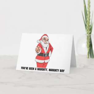 Naughty Naughty Boy Holiday Card