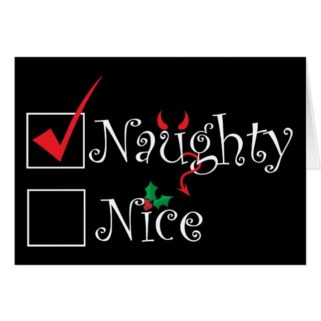 Naughty Nice Cards (Front Horizontal)