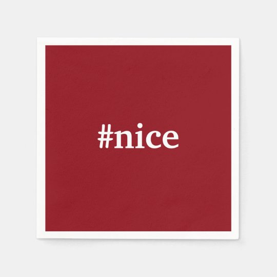 Naughty Nice Christmas Cocktail Party Napkin | Zazzle.com