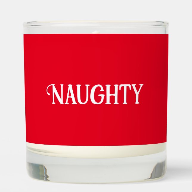 Naughty Nice Double Sided  Scented Candle (Front)