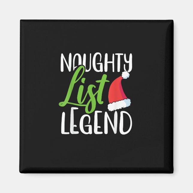 Naughty Nice Holiday List Funny Seasonal Humor  Magnet (Front)
