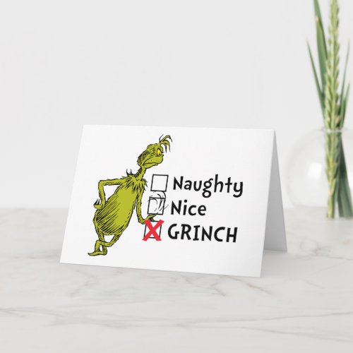 Naughty Nice or Grinch Quote Card