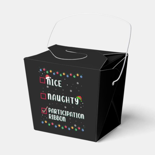 Naughty Nice Participation Ribbon Medal Funny Favor Boxes