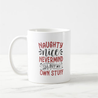 Naughty Nice Personalized Coffee Mug