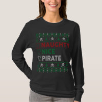 Naughty Nice Pirate Funny Christmas Gifts Checklis