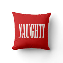 Naughty & Nice Throw Pillow