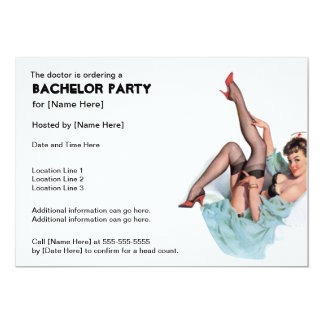 Naughty Nurse Bachelor Party Invites