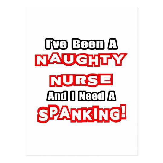 Naughty Nurseneed A Spanking Postcard 