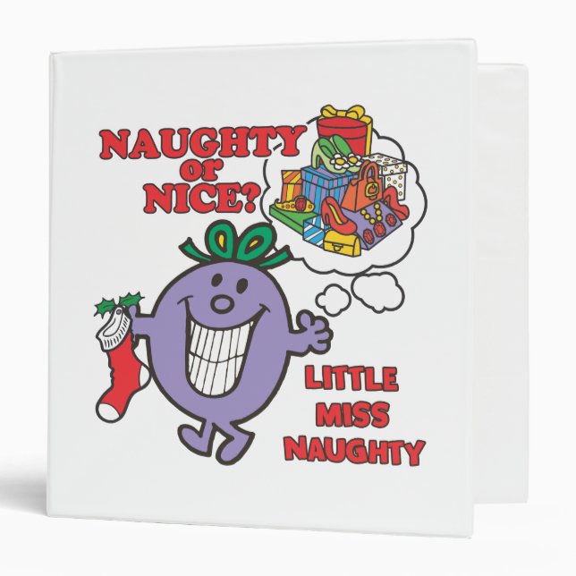 Naughty Or Nice? 3 Ring Binder (Front/Inside)