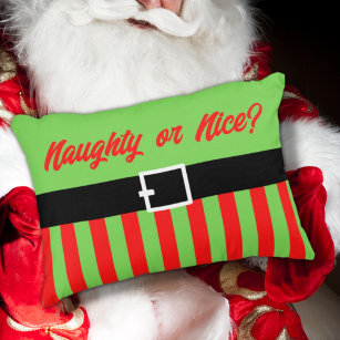 Naughty or Nice Accent Pillow