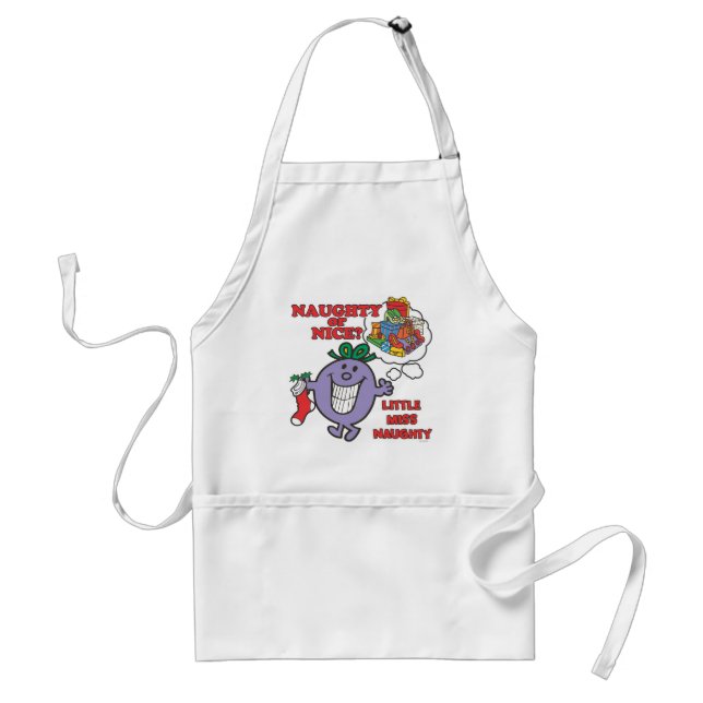 Naughty Or Nice? Adult Apron (Front)