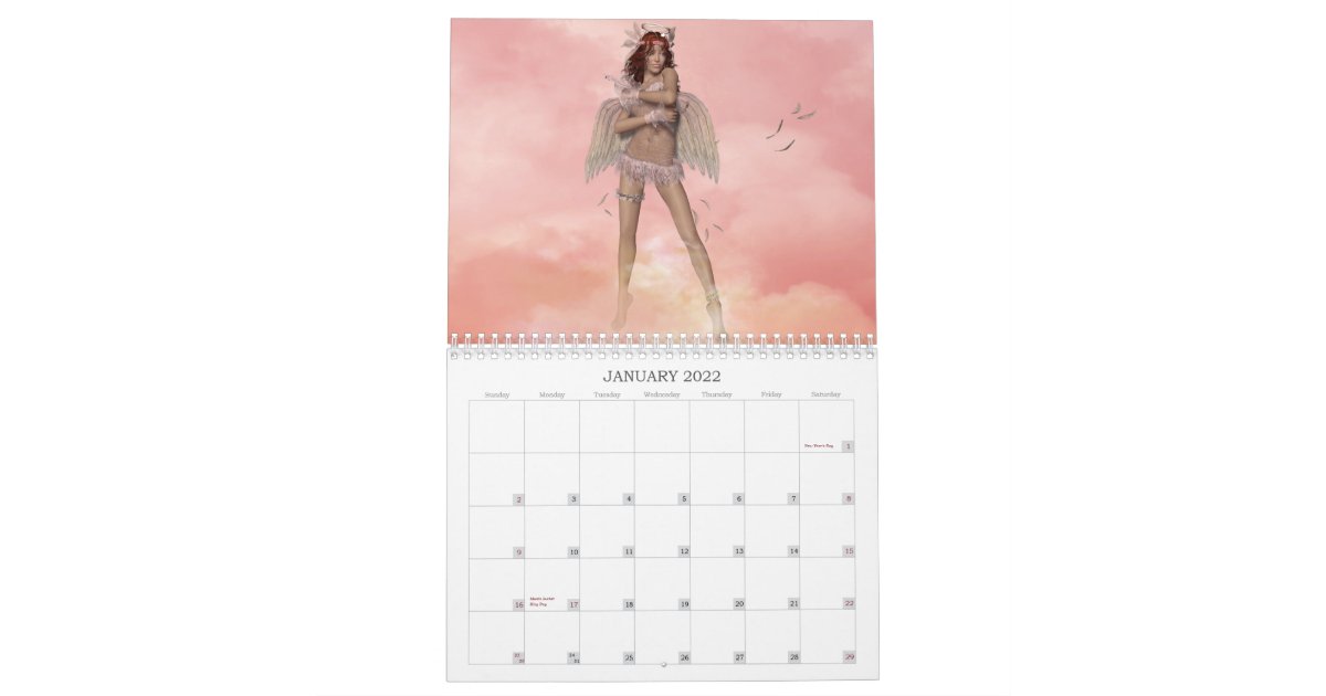 Naughty Or Nice Angels Calender Calendar