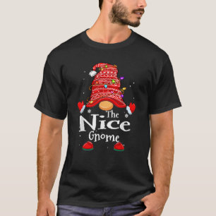 Naughty or Nice Christmas Couple The Nice Gnome  T-Shirt