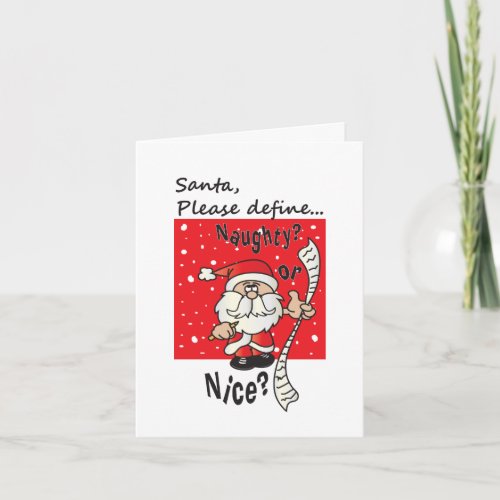 Naughty or Nice Christmas Design Holiday Card