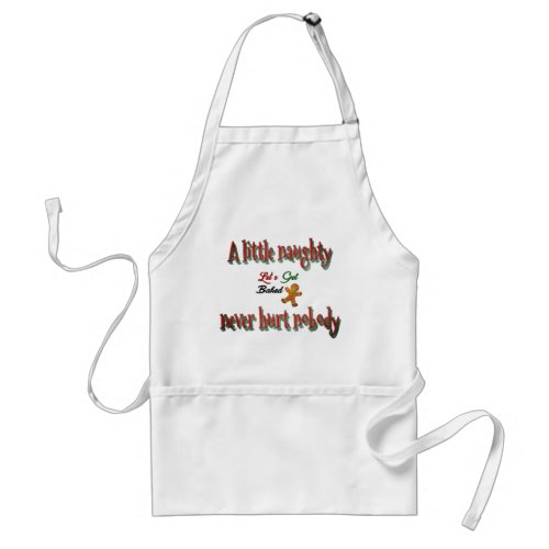 Naughty or nice Christmas Funny Adult Apron