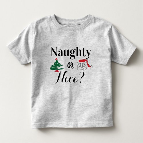 Naughty or NIce Christmas T_Shirt