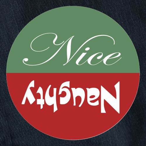 Naughty or Nice Classic Round Sticker