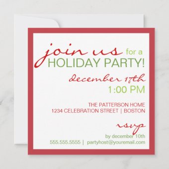 Naughty or Nice Elf Feet Holiday Christmas Party Invitation | Zazzle
