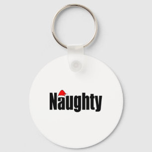 Naughty Or Nice Funny Matching Christmas Family Xm Keychain