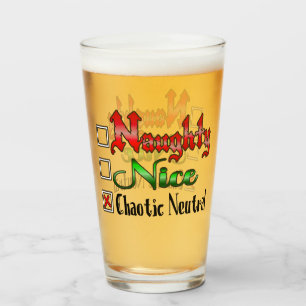 Naughty Or Nice Gamers Edition Glass