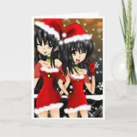 Naughty or Nice, Gay Women Lesbian Holiday Card